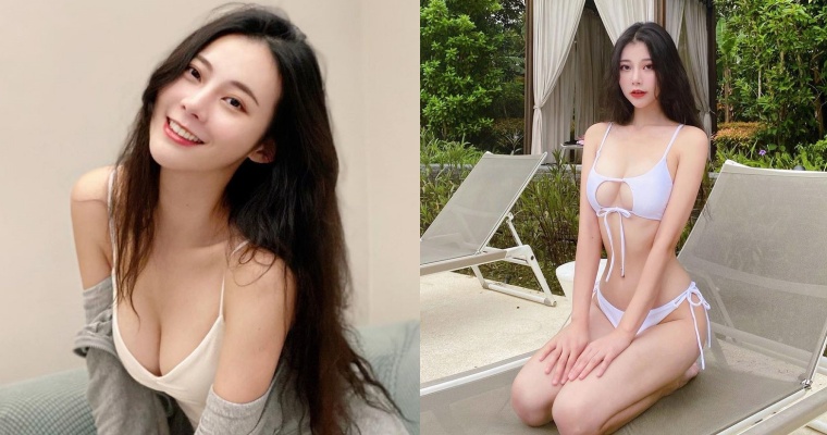 夏日炎炎！泳裝女神「張香香」再放清涼福利！白色比基尼曬「美乳纖腰＋長腿」