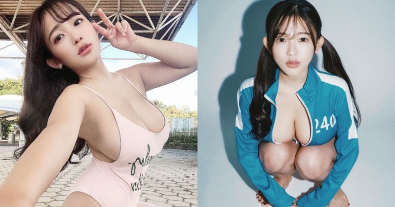 天木じゅん挺「I罩杯巨乳」玩魷魚遊戲！極品蘿莉型選手讓網友：好想跟她打！