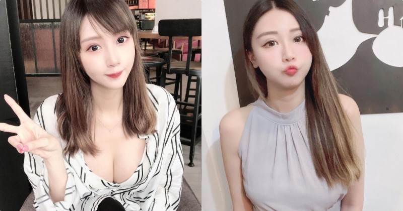 34E美乳正妹「低胸裝太誘人」，「甜甜笑容」好讓人動心！